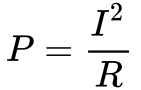 Power Current Resistance Incorrect