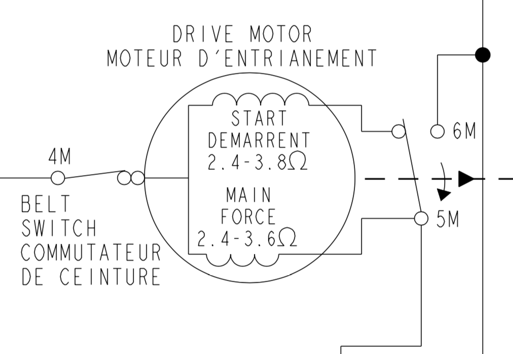 dryer split-phase motor